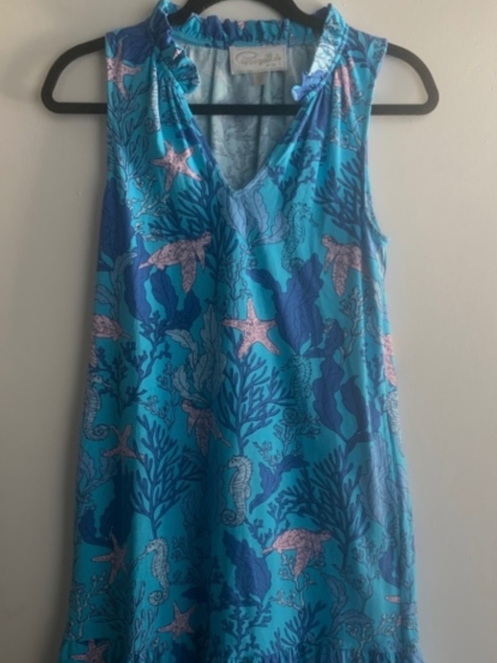 Pappagallo Ocean dress size XS blue sundress